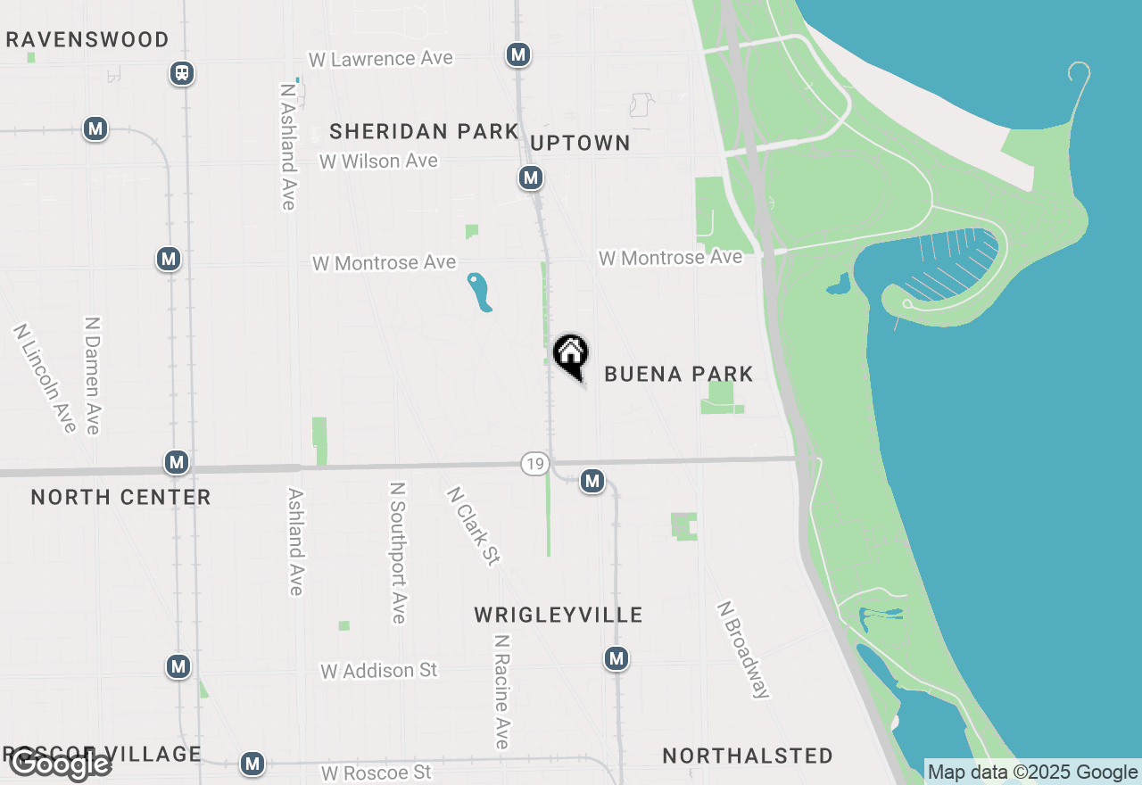 Map of 4115 N Kenmore Avenue #G, Chicago, IL 60613