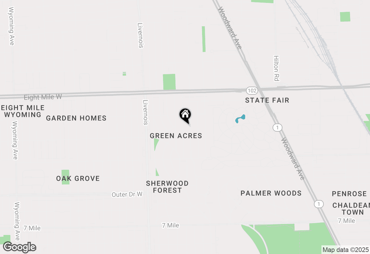 Map of 20160 Stratford Road, Detroit, MI 48221