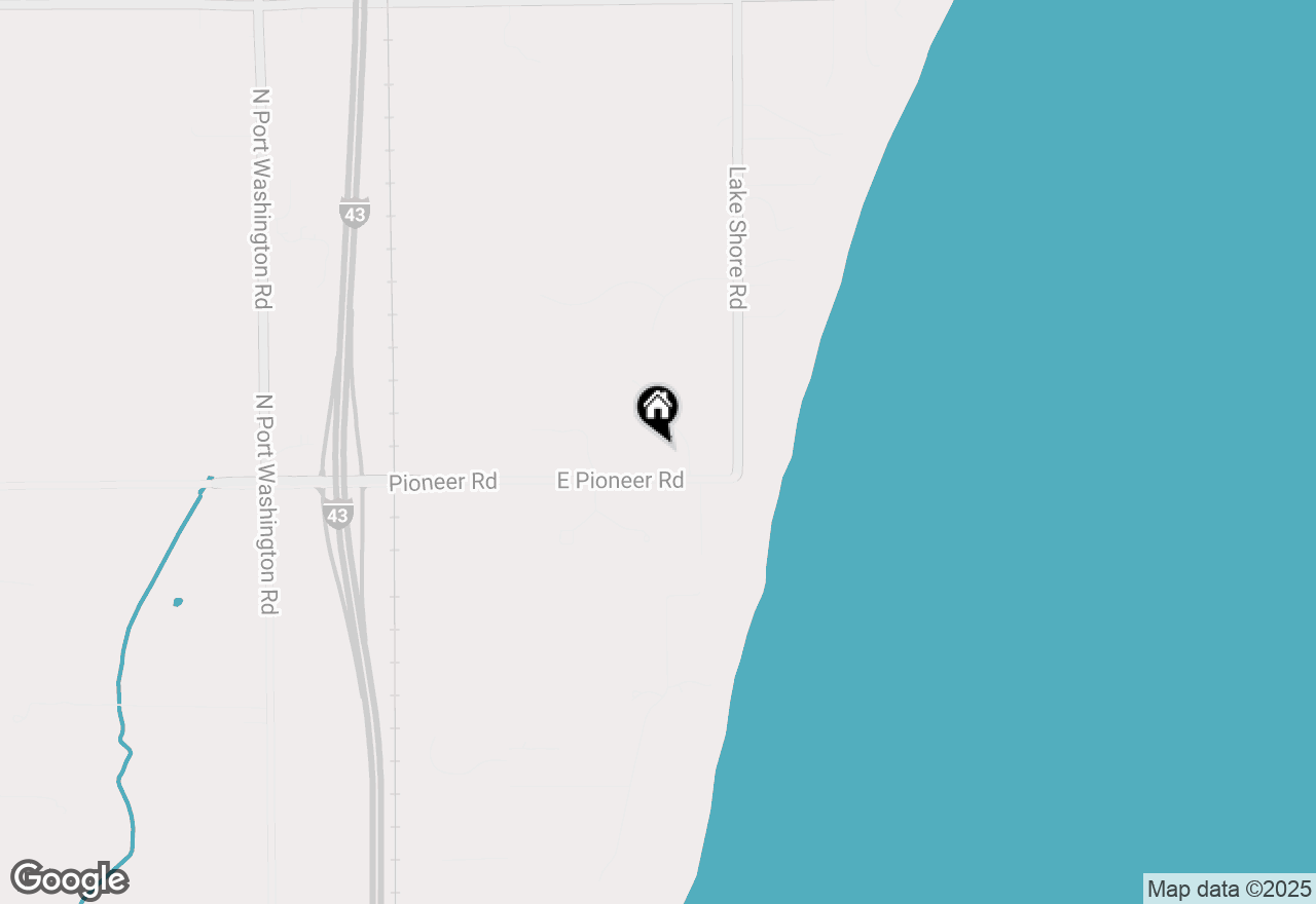 Map of 866 E Pioneer Rd, Grafton, WI 53024