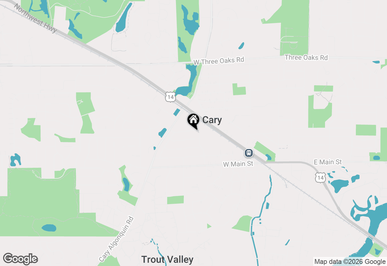 Map of 543 Norman Drive, Cary, IL 60013