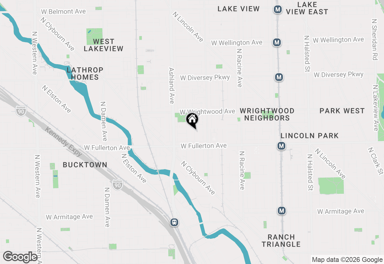 Map of (Address confidential), Chicago, Illinois 60614