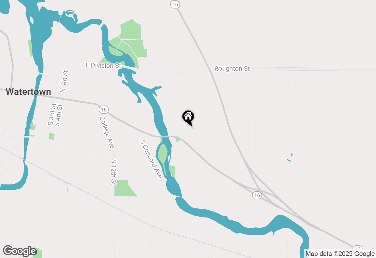 Map of 108 Fairview St, Watertown, WI 53094