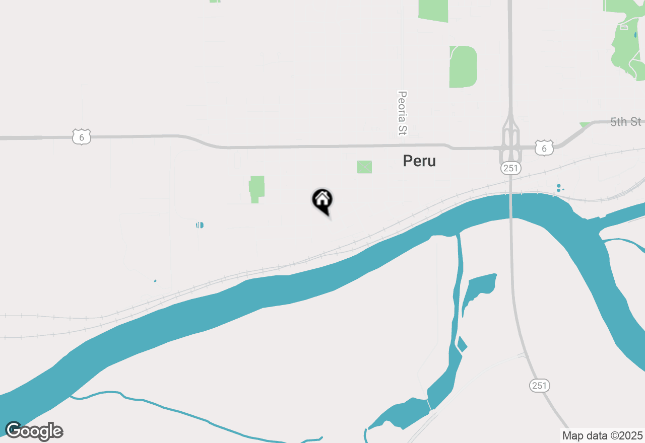 Map of 2301 Market Street, Peru, IL 61354