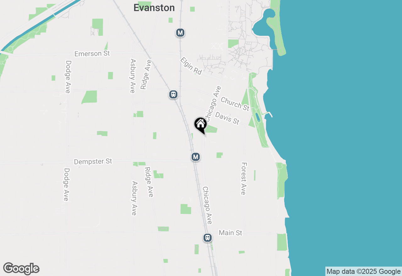 Map of 1426 Chicago Avenue #4S, Evanston, IL 60201