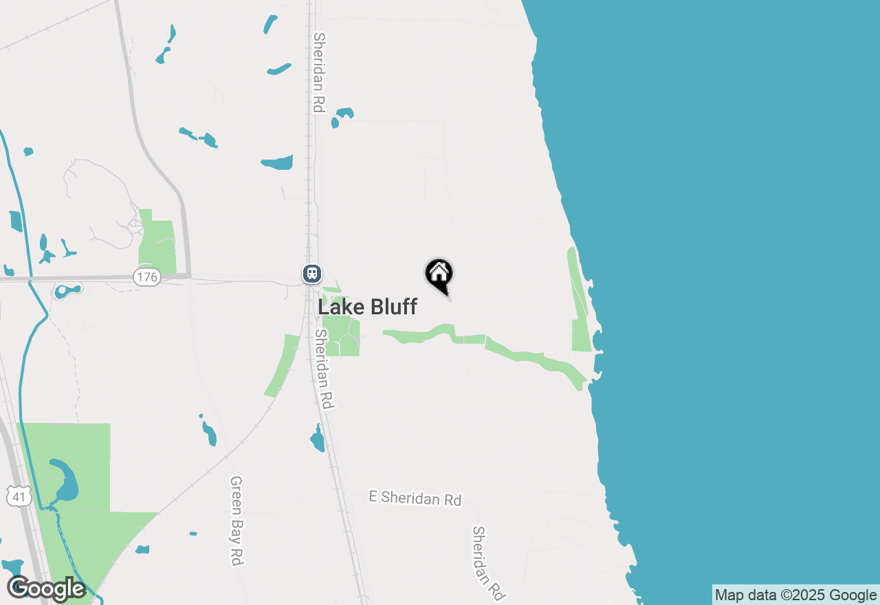 Map of 317 E Center Avenue, Lake Bluff, IL 60044
