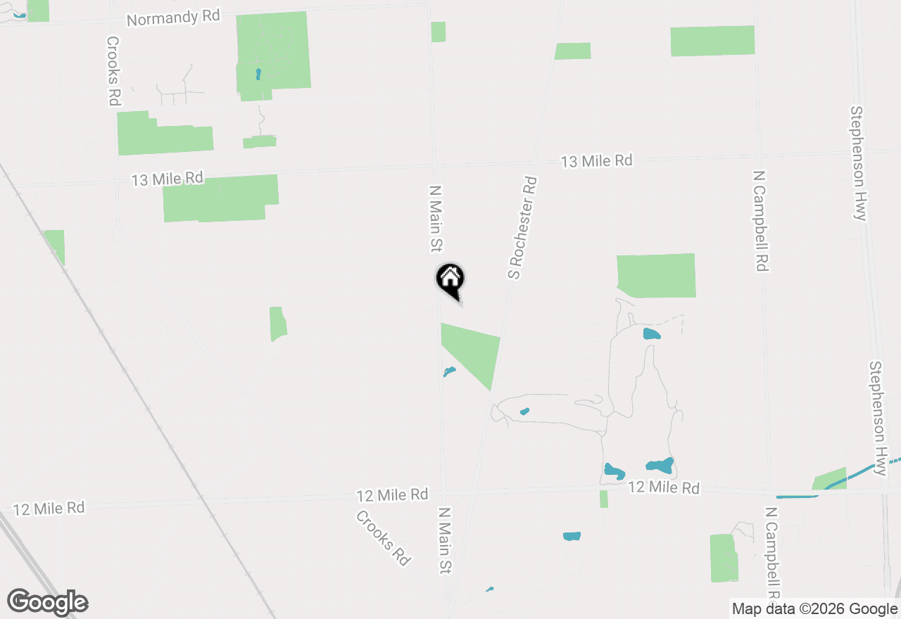 Map of 114 E Webster Road, Royal Oak, MI 48073