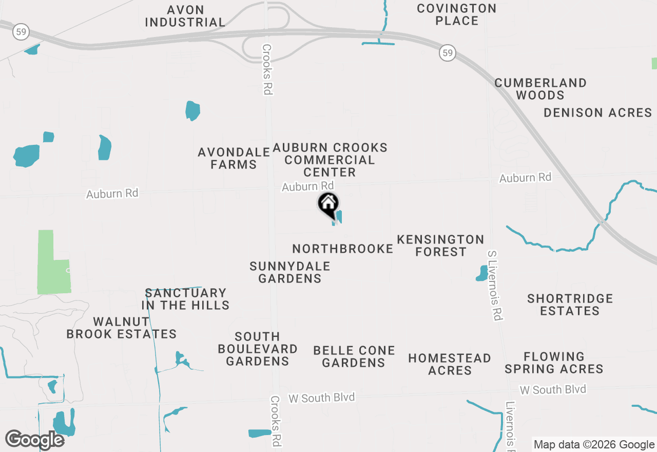 Map of 1734 Tamm Avenue, Rochester Hills, MI 48309
