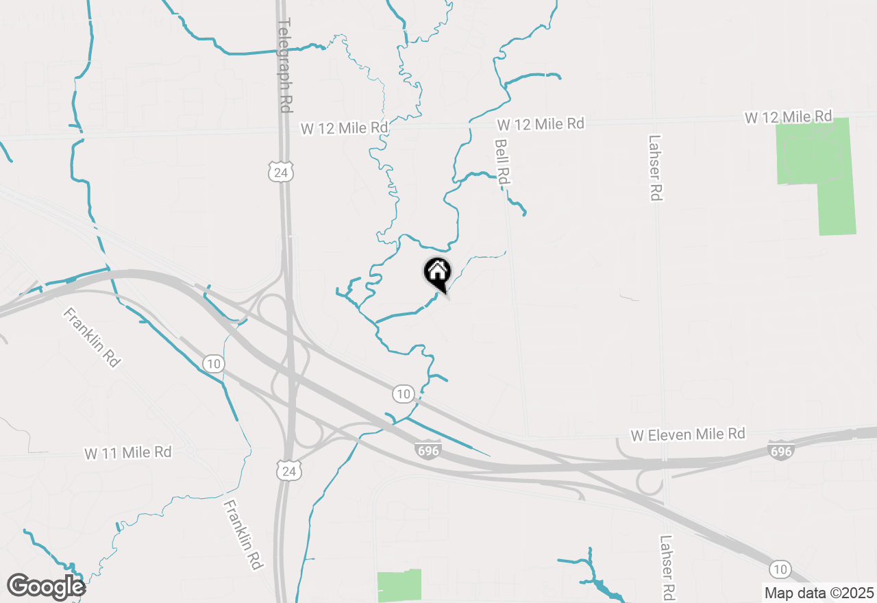 Map of 23460 Coventry Woods Lane, Southfield, MI 48034