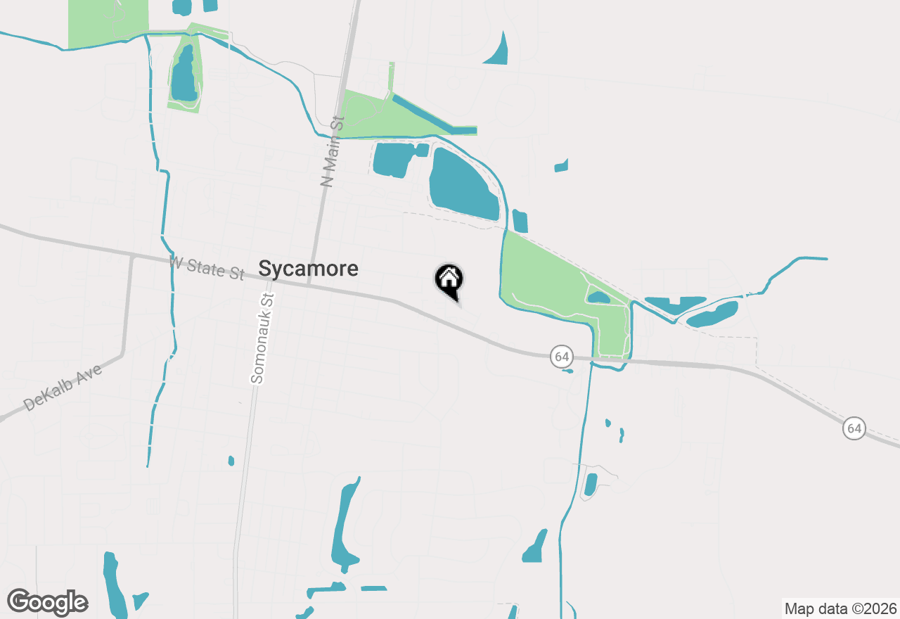 Map of 120 Sabin Street, Sycamore, IL 60178