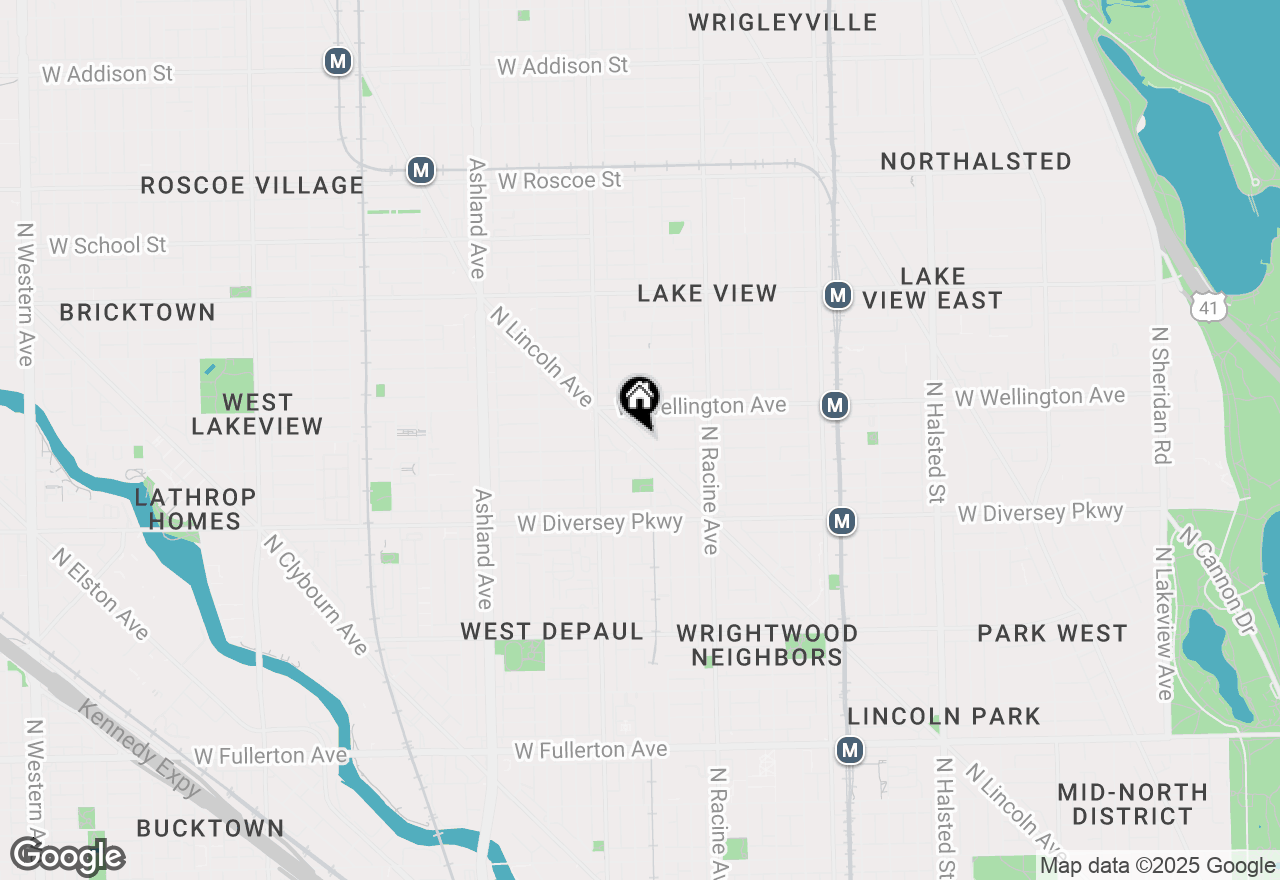 Map of 2921 N Lincoln Avenue #403, Chicago, IL 60657