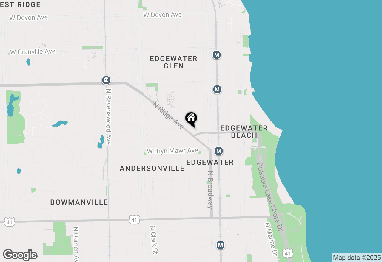 Map of 5691 N Ridge Avenue #203, Chicago, IL 60660