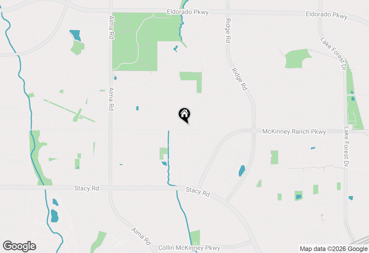 Map of 5729 Pebble Ridge Drive, Mckinney, TX 75070