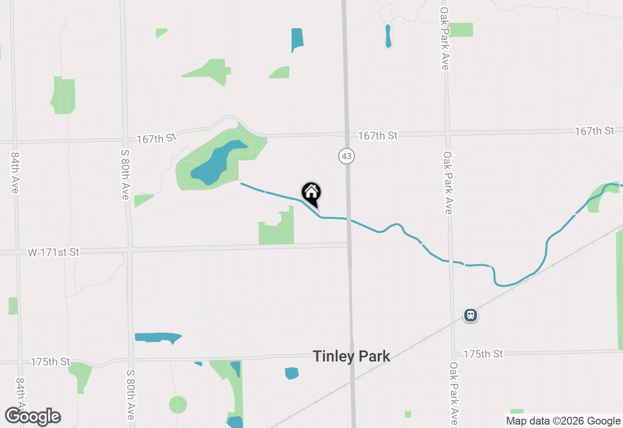 Map of 7330 170th Place, Tinley Park, IL 60477