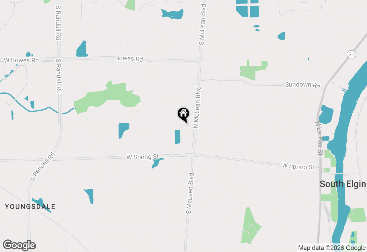 Map of 1247 Sandhurst Lane #1247, South Elgin, IL 60177