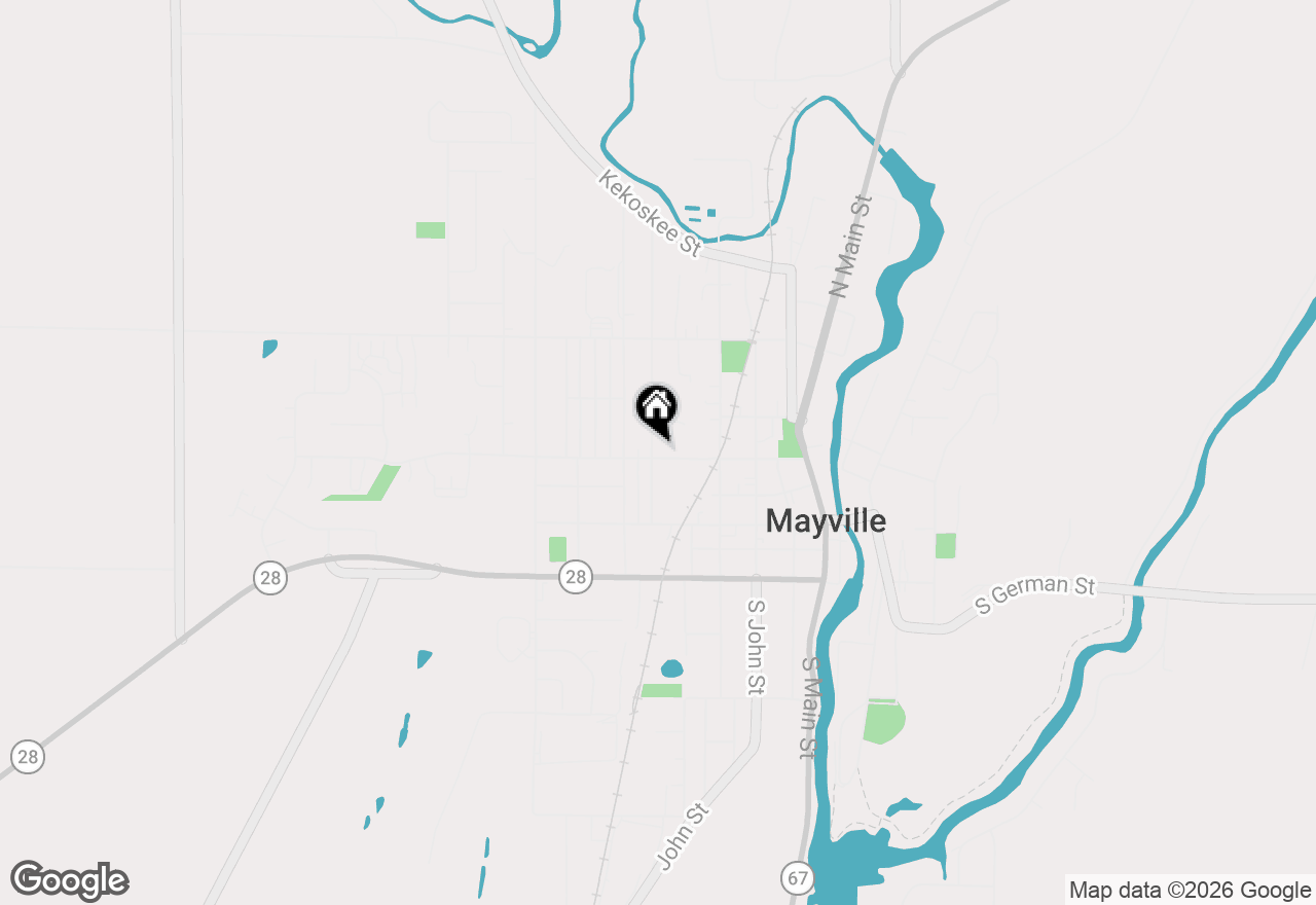 Map of 520 Dayton St, Mayville, WI 53050