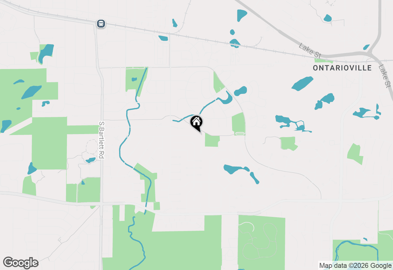 Map of 305 E Country Drive, Bartlett, IL 60103