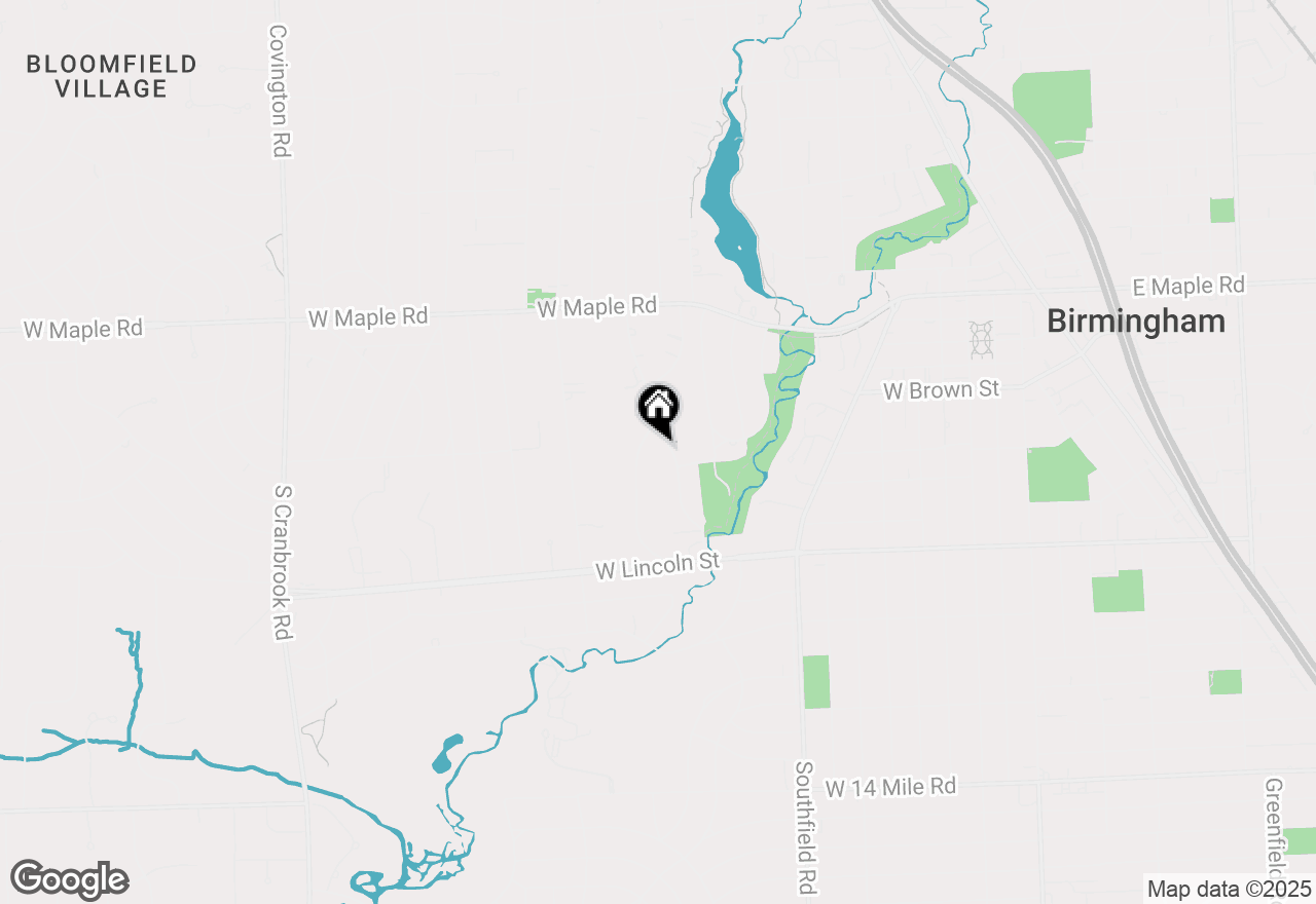 Map of 550 Shirley Road, Birmingham, MI 48009
