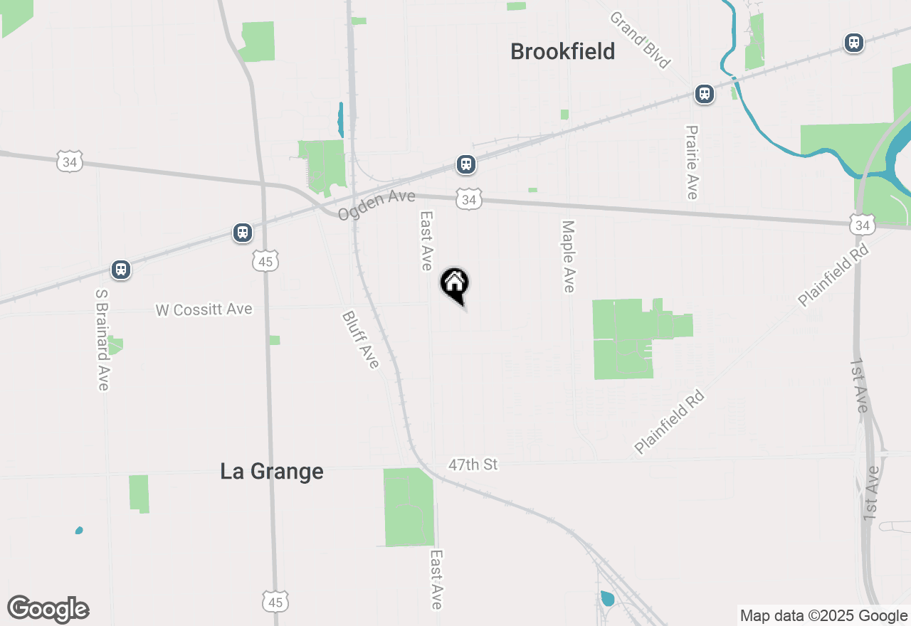 Map of 4315 Blanchan Avenue, Brookfield, IL 60513