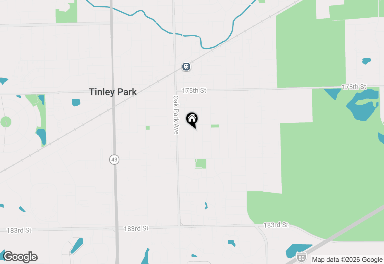 Map of 17720 67th Avenue, Tinley Park, IL 60477