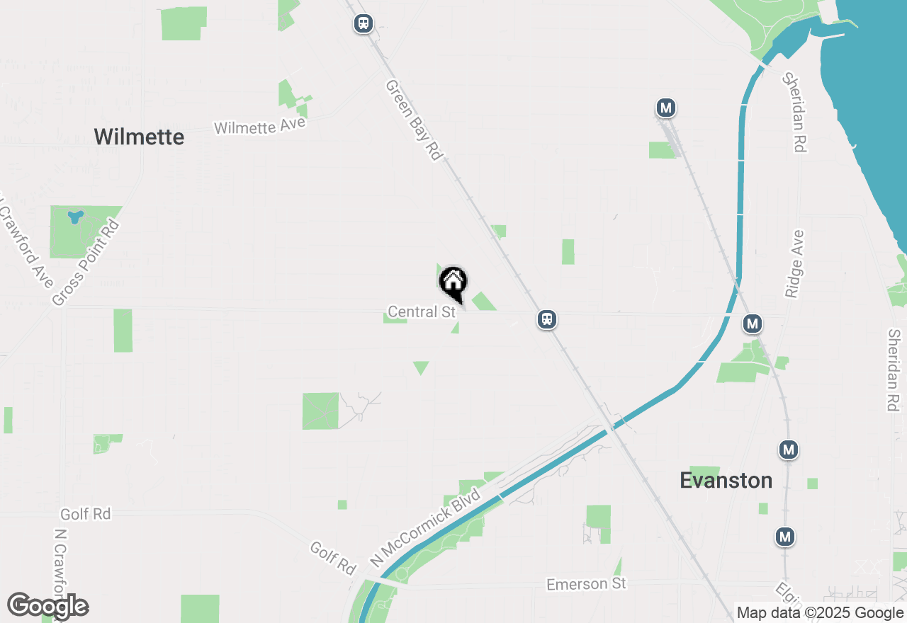 Map of 2228 Central Street #3, Evanston, IL 60201
