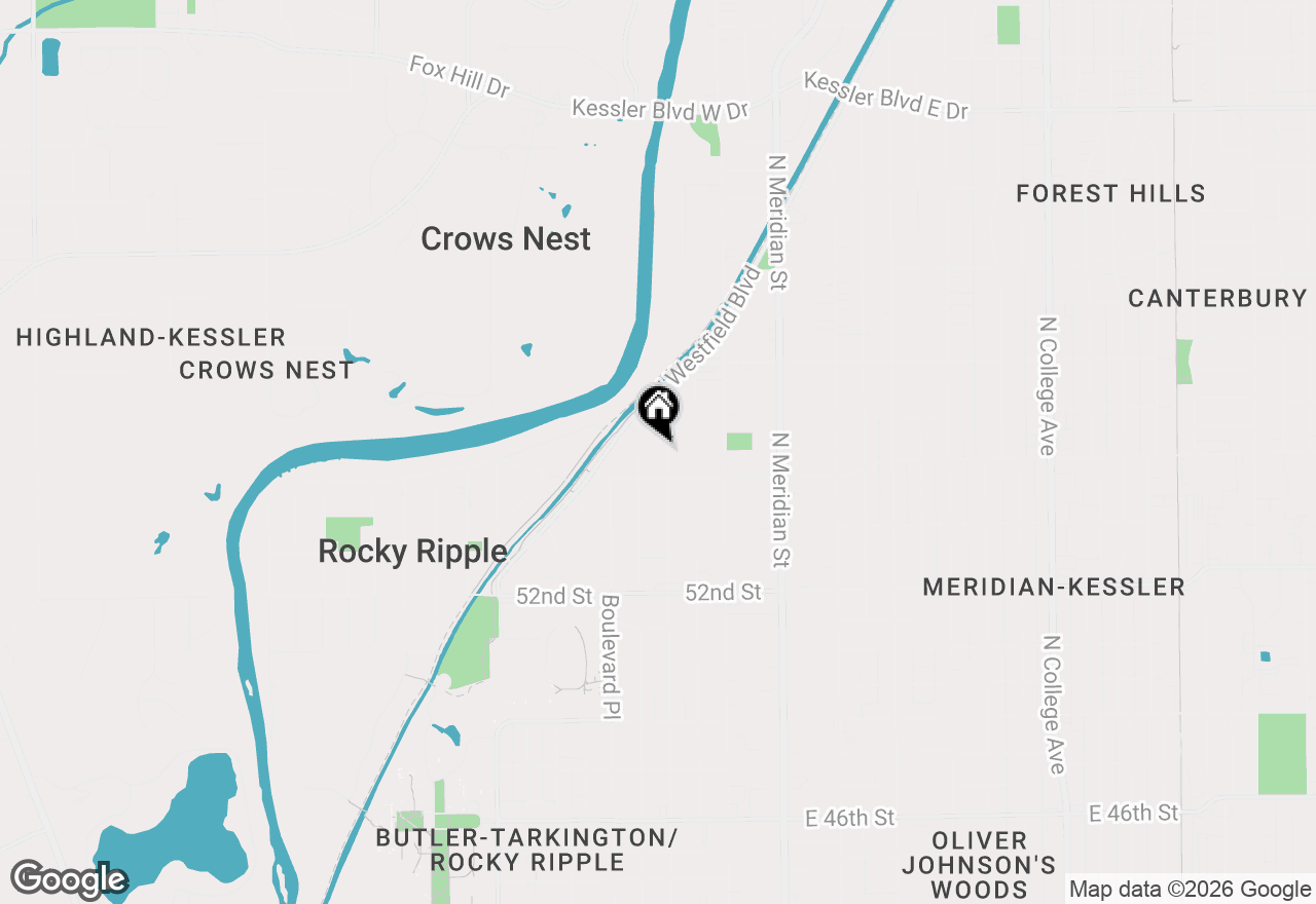 Map of 5434 N Capitol Avenue, Indianapolis, IN 46208