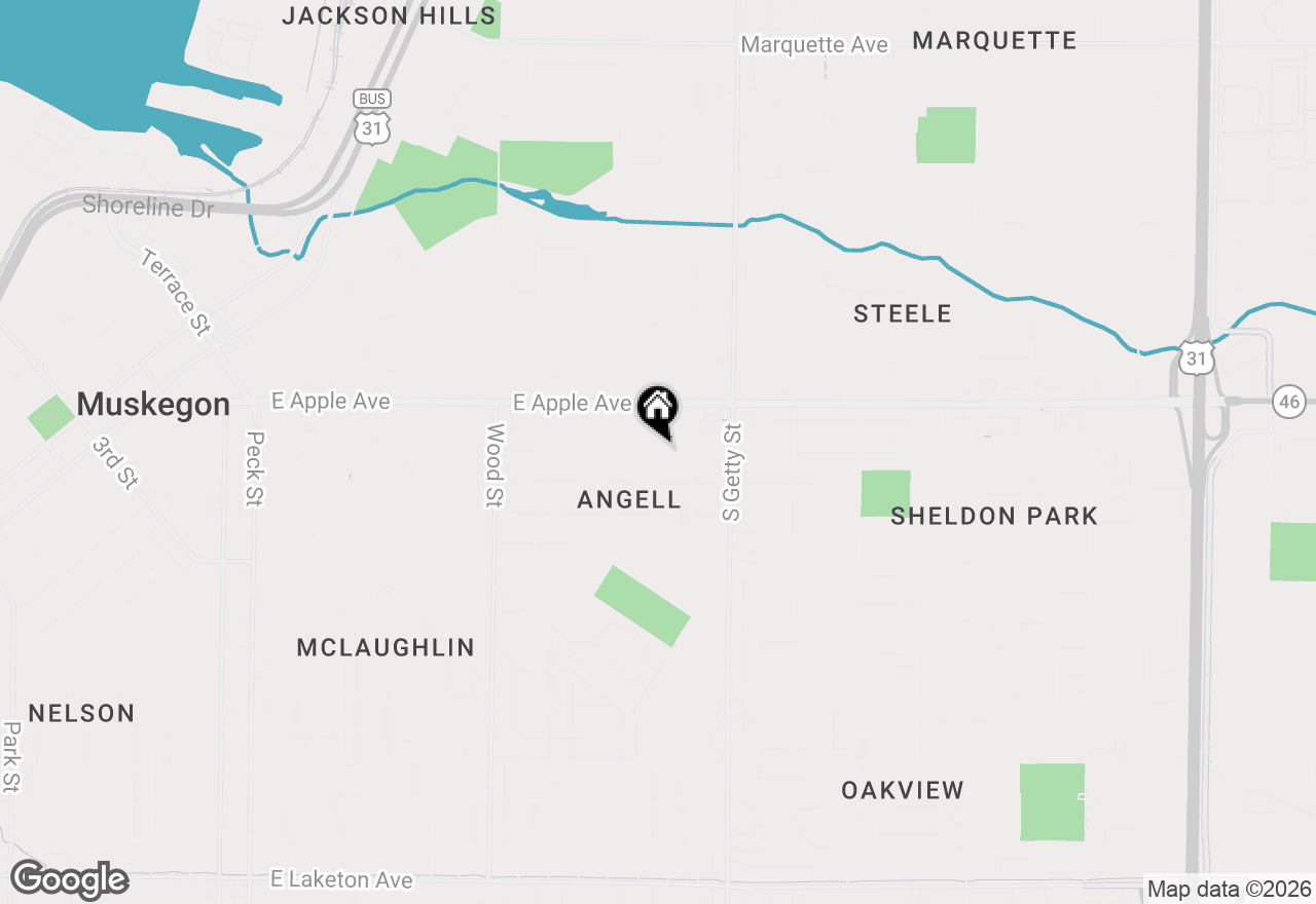 Map of 1080 Kenneth Street, Muskegon, MI 49442