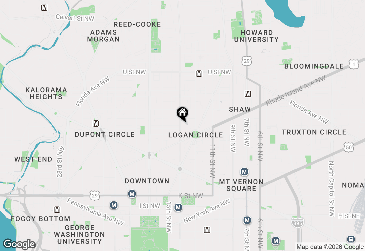 Map of 1529 14th Street Nw #202, Washington, DC 20005