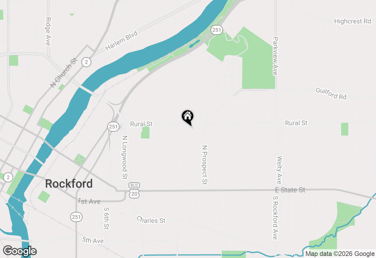 Map of 626 Smith Avenue, Rockford, IL 61107