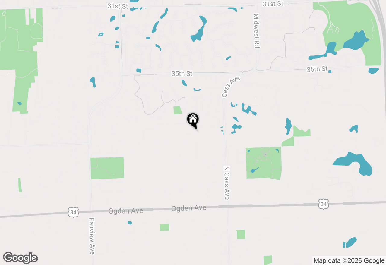 Map of 912 Indian Boundary Drive, Westmont, IL 60559