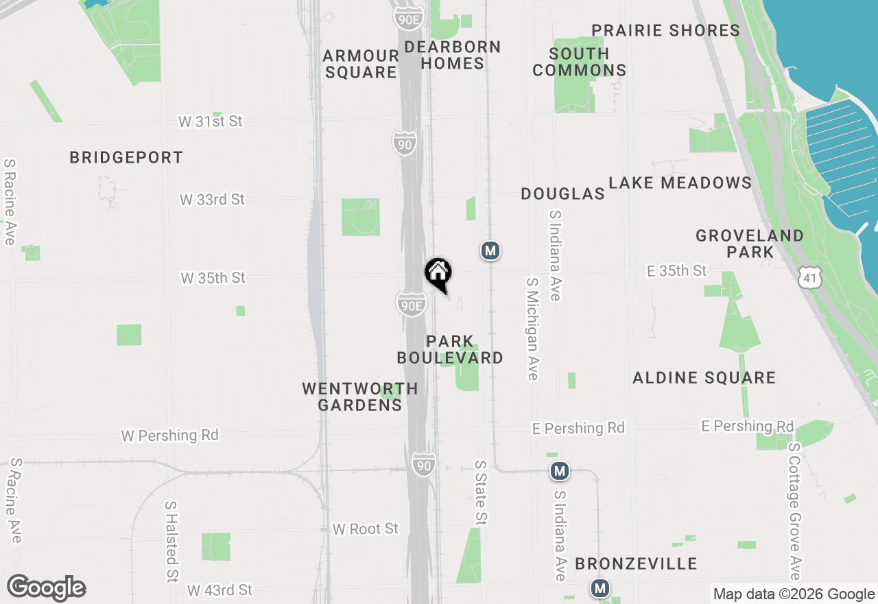 Map of 3544 S Federal Street, Chicago, IL 60609