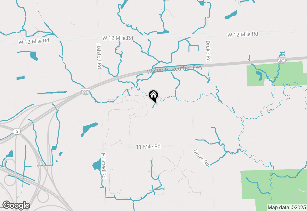 Map of 26557 Old Homestead Drive, Farmington Hills, MI 48331