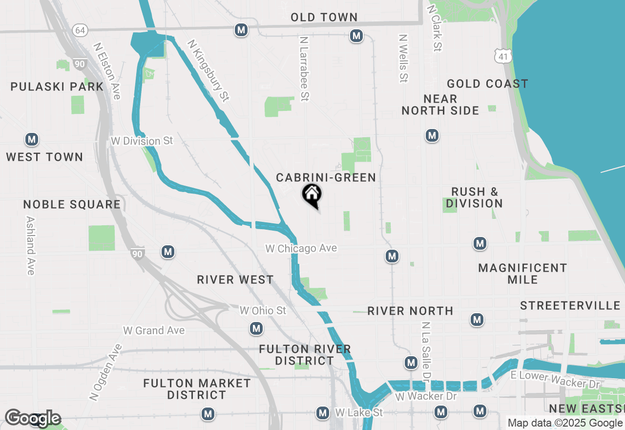 Map of 873 N Larrabee Street #701, Chicago, IL 60610