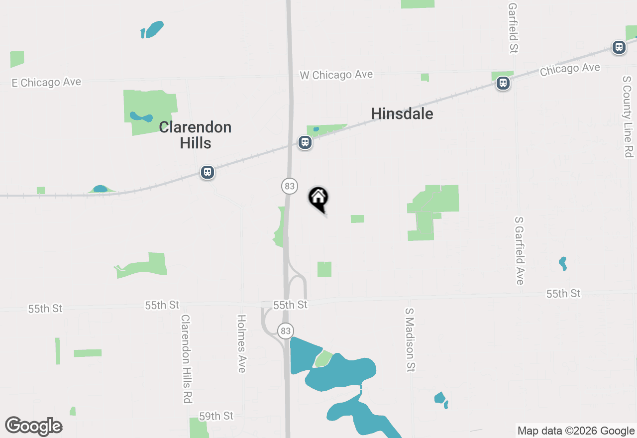 Map of 800 W 7th Street, Hinsdale, IL 60521