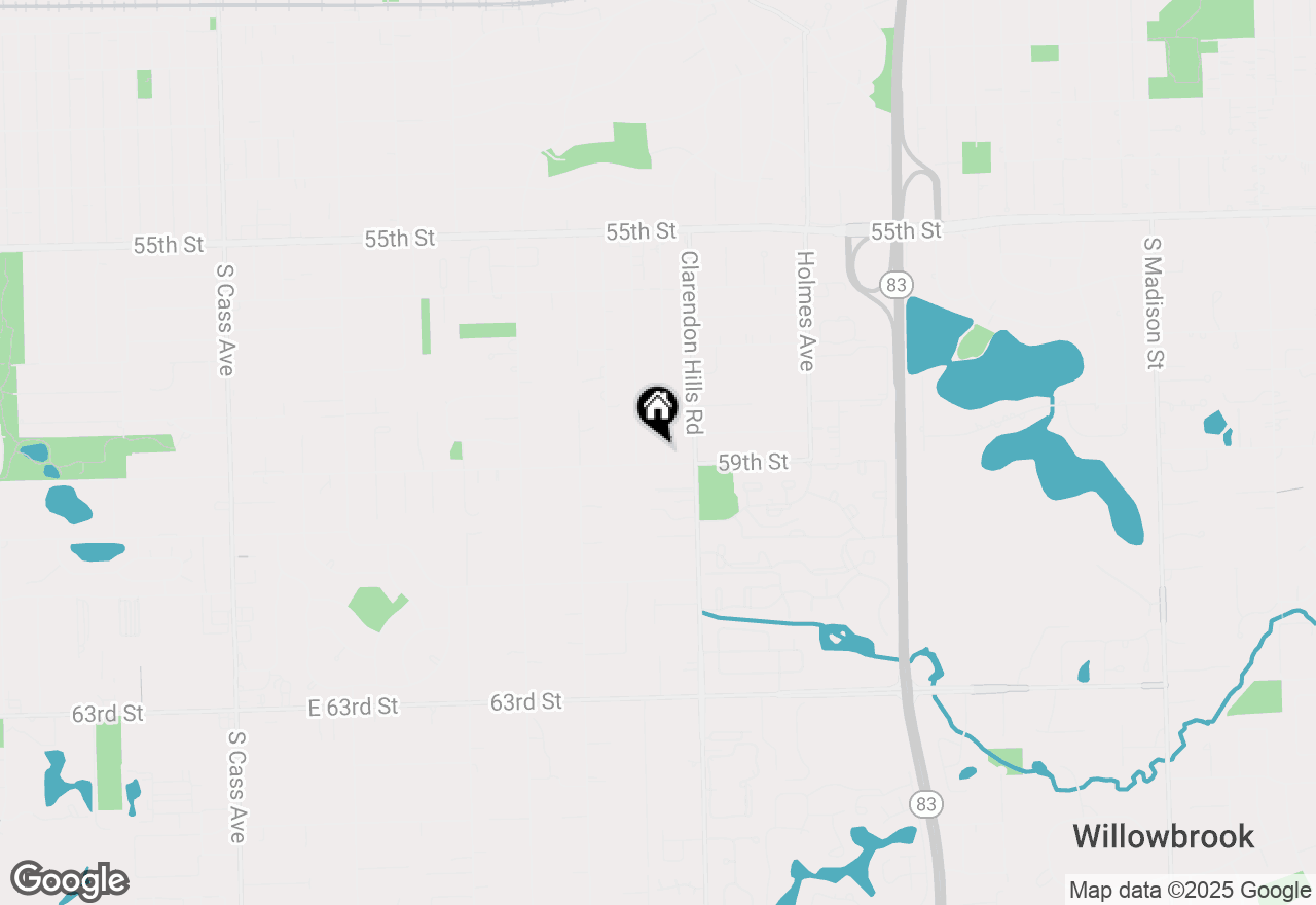 Map of 5890 Alabama Avenue, Clarendon Hills, IL 60514