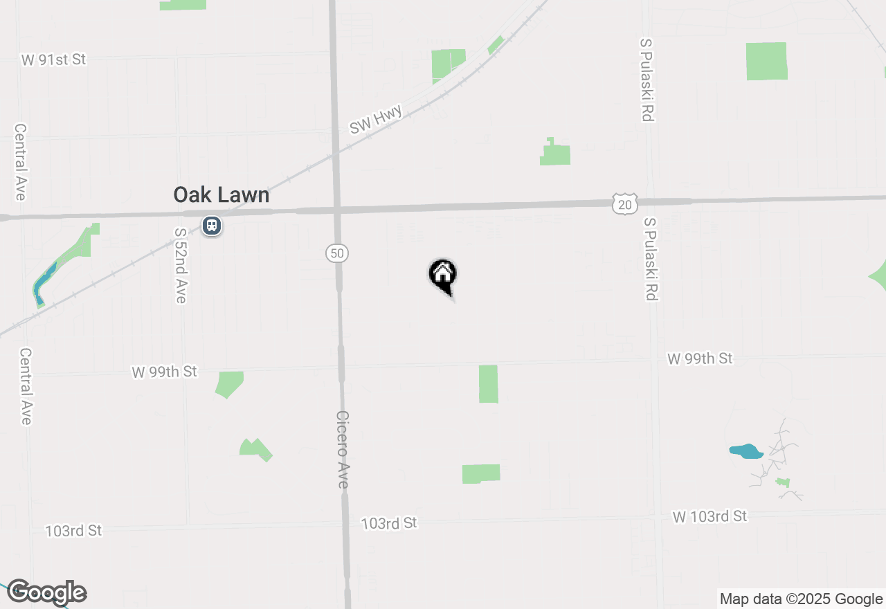 Map of 9717 S Kolmar Avenue, Oak Lawn, IL 60453