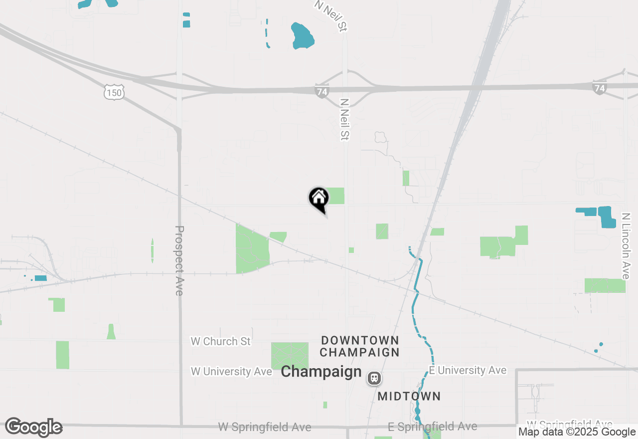 Map of 205 W Beardsley Avenue, Champaign, IL 61820