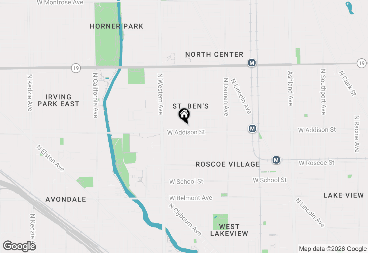 Map of 3618 N Bell Avenue, Chicago, IL 60618