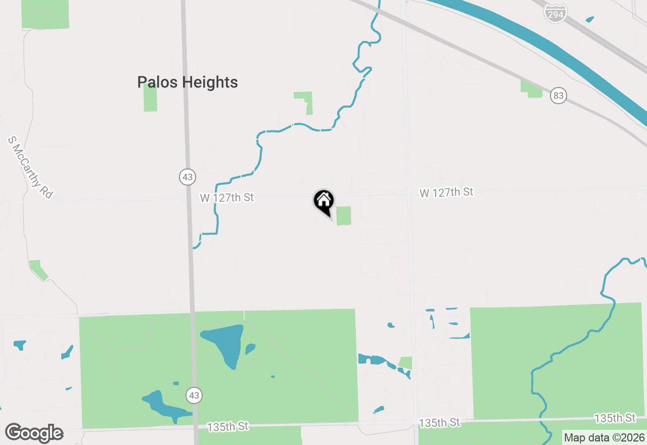 Map of 12748 S Westgate Drive, Palos Heights, IL 60463