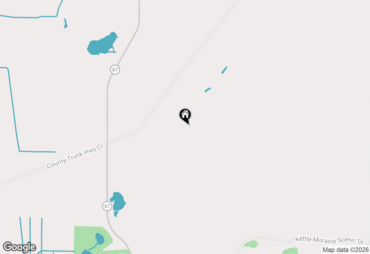Map of W361S4901 Wildflower Ct, Dousman, WI 53118