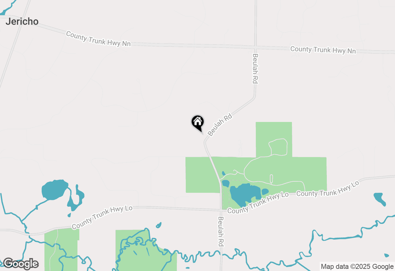 Map of W325S9805 Beulah Rd, Mukwonago, WI 53149
