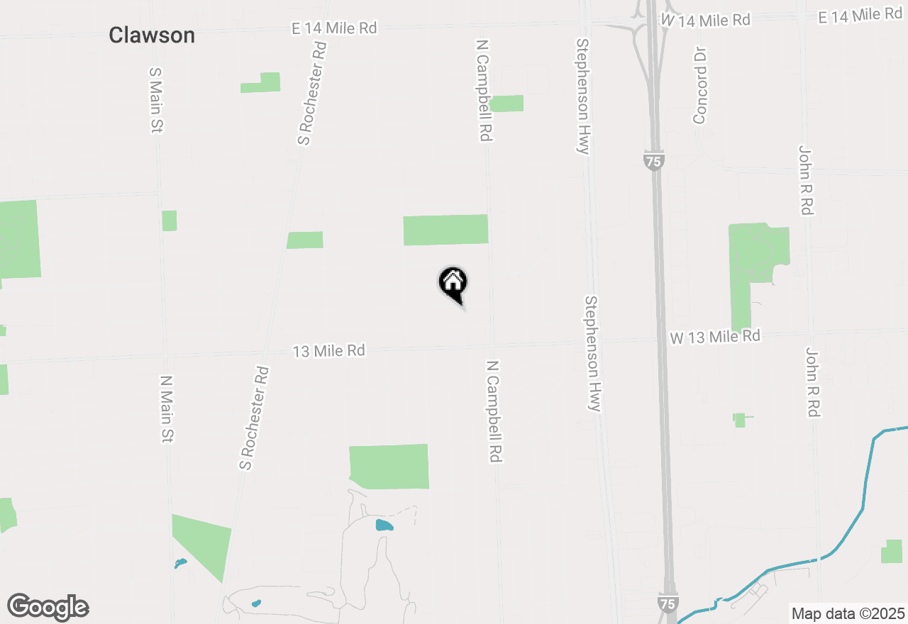 Map of 142 Midland Boulevard, Royal Oak, MI 48073