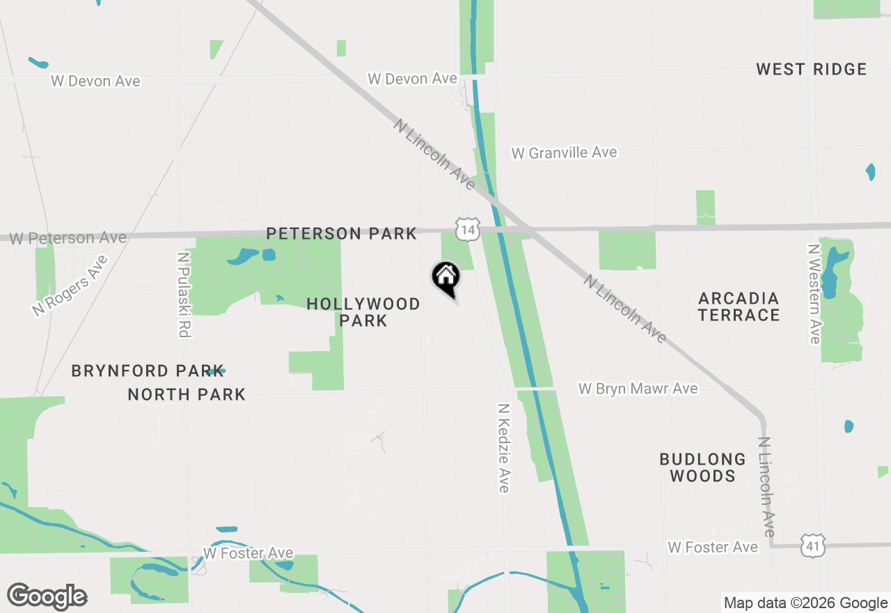 Map of 3320 W Ardmore Avenue, Chicago, IL 60659