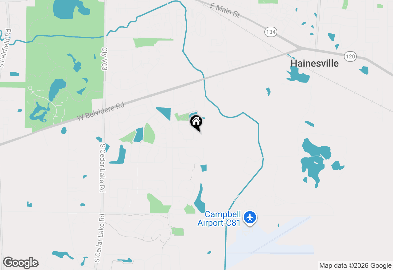 Map of 651 S Essington Drive, Round Lake, IL 60073