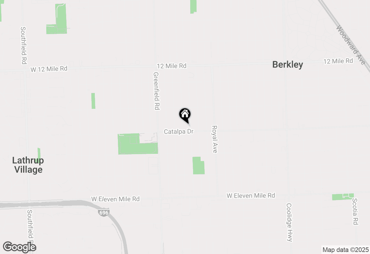 Map of 2650 Cummings Avenue, Berkley, MI 48072