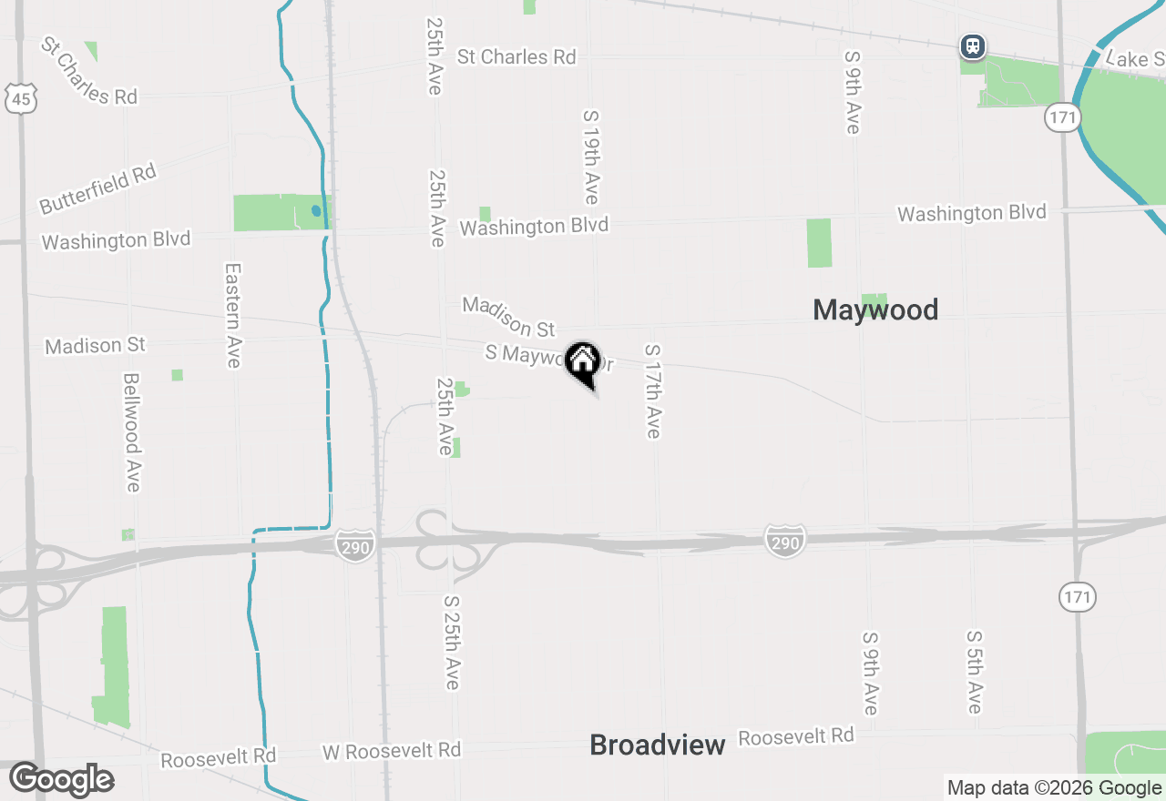 Map of 1221 20th Avenue, Maywood, IL 60153
