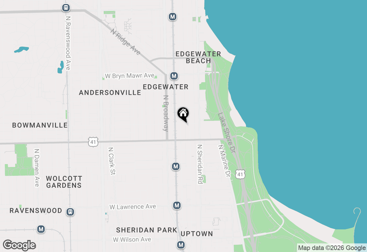 Map of 5253 N Winthrop Avenue #2, Chicago, IL 60640