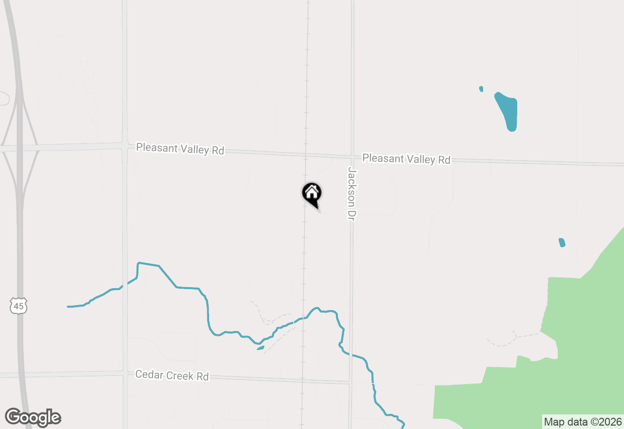 Map of 4405 Honeywood Ln, Jackson, WI 53037