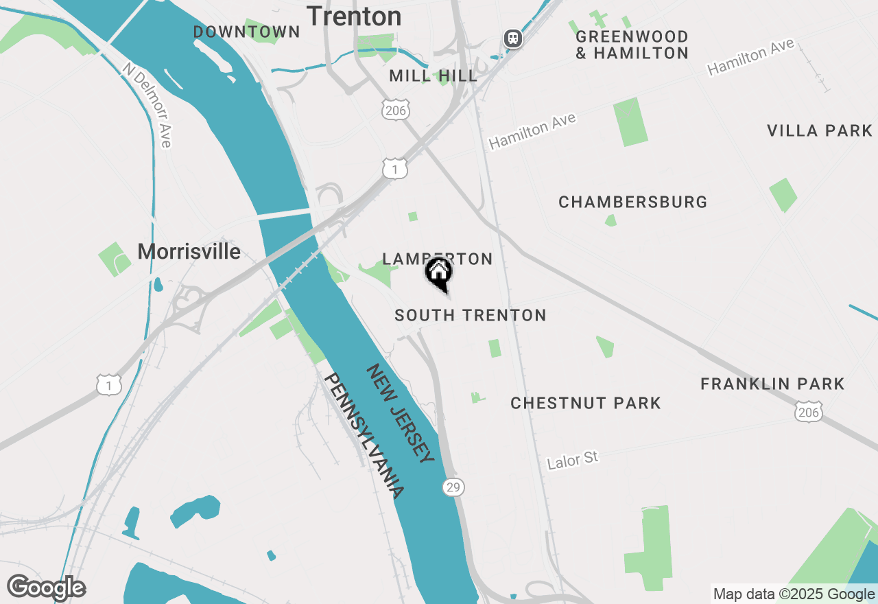 Map of 471 Centre Street, Trenton, NJ 08611