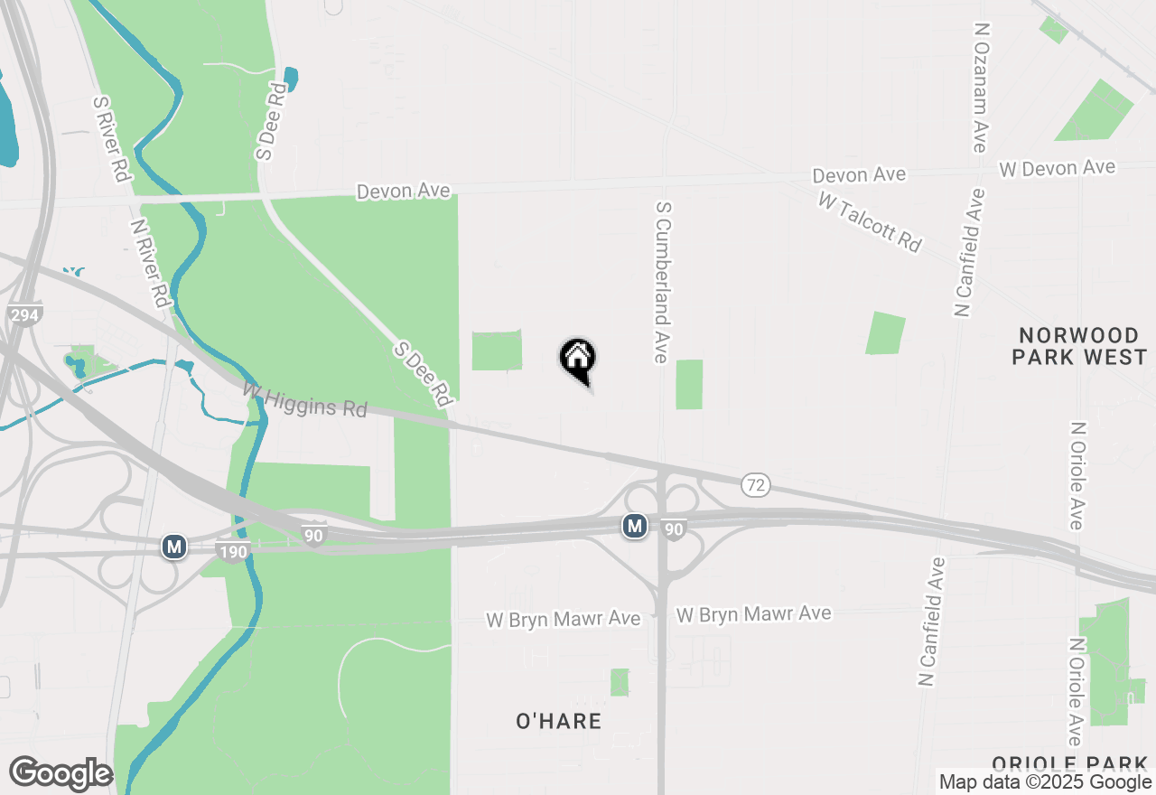 Map of 1715 S Greenwood Avenue, Park Ridge, IL 60068