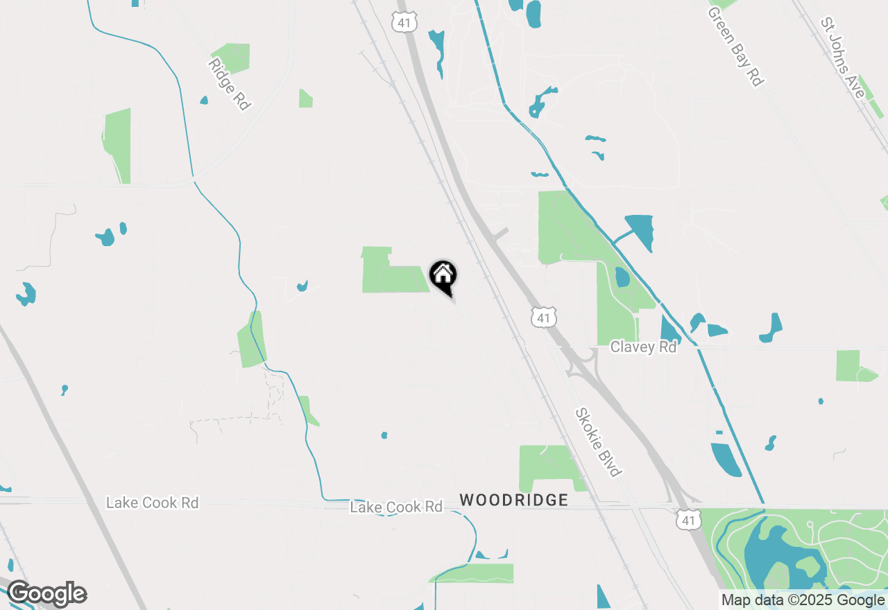 Map of 497 Ridge Road, Highland Park, IL 60035